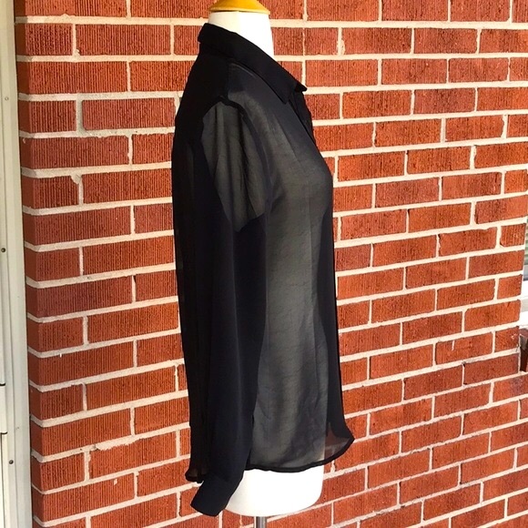 NWT Ambiance Apparel Sheer Blouse - Picture 3 of 9